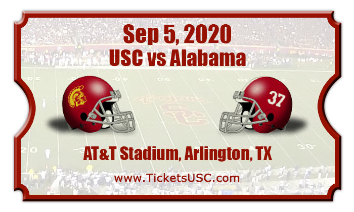USC Trojans vs Alabama Crimson Tide Football Tickets | 09/05/20
