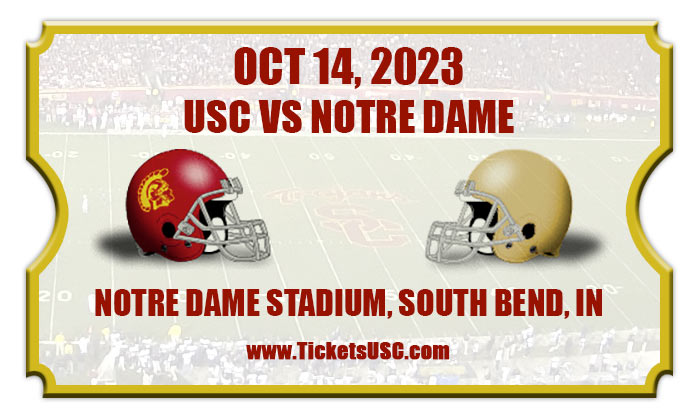 Usc Trojans Vs Notre Dame Fighting Irish Football Tickets 101423 