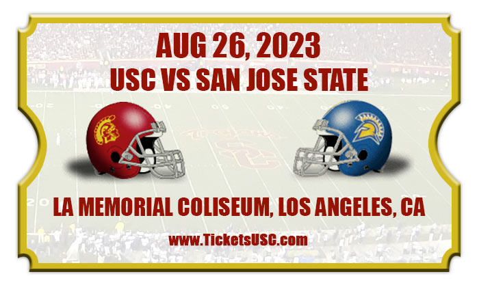 USC Trojans vs San Jose State Spartans Football Tickets | 08/26/23